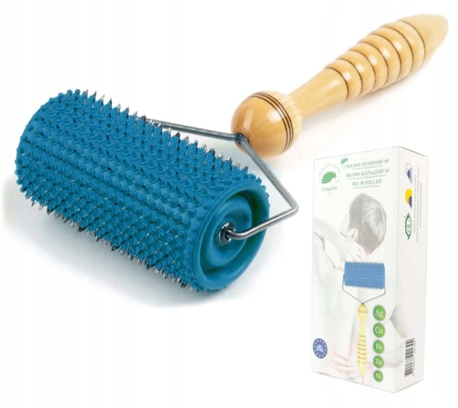 Lyapko Wałek duży 5,0 do masażu Bez Niklu Niebieski