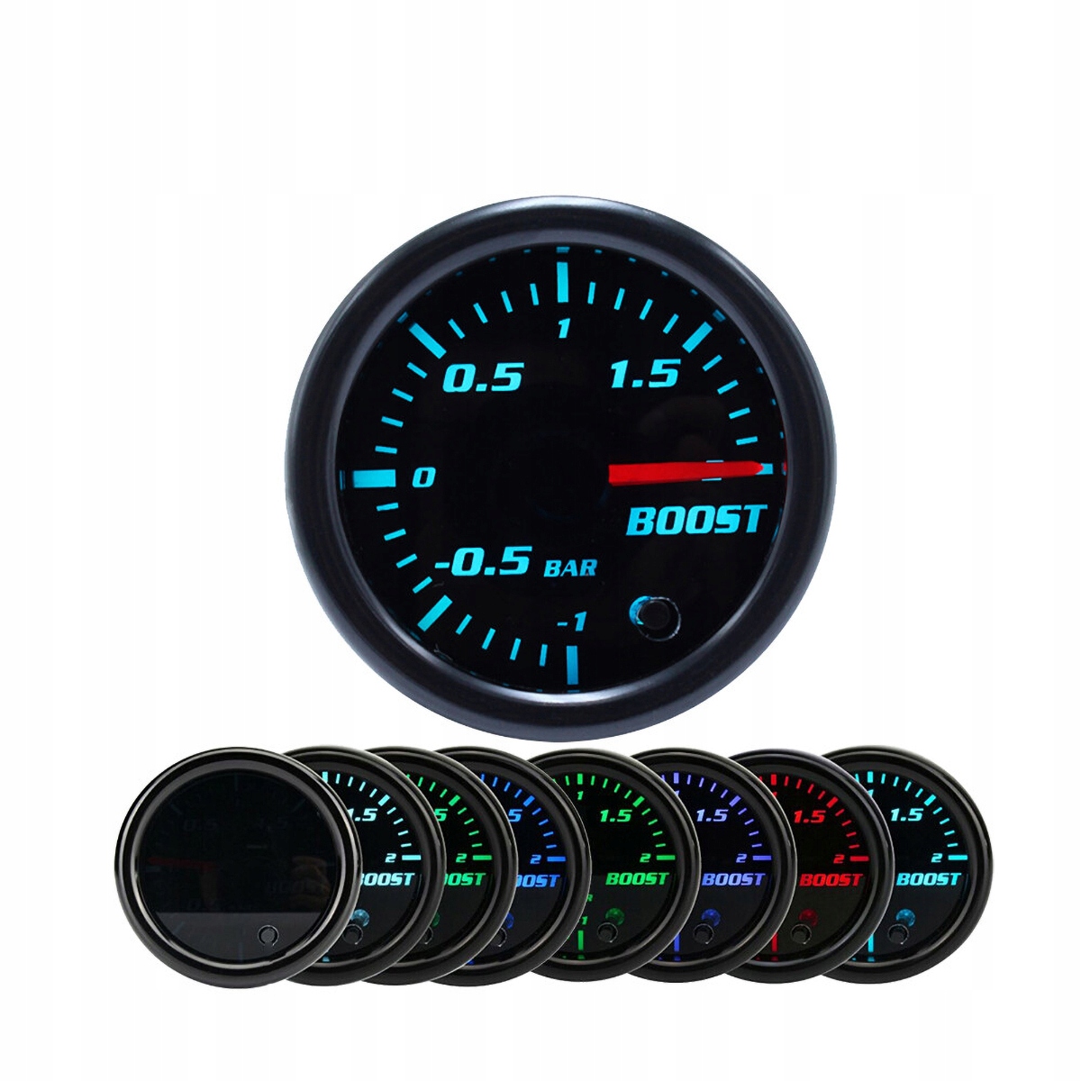 Indikátor Nabíjení Turbo Boost 52 MM, 7 Barev