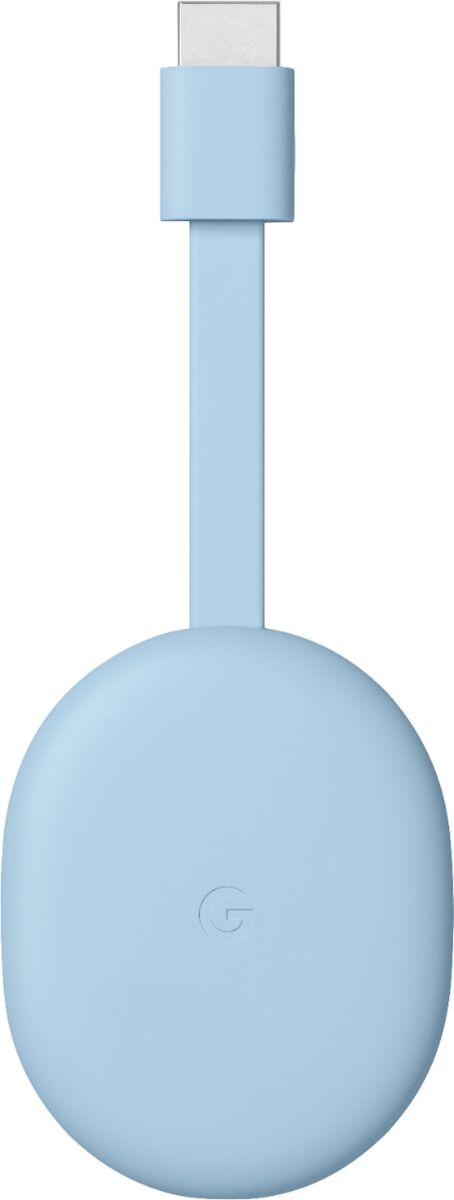 Odtwarzacz multimedialny Google Chromecast 4 Google TV 4K niebieski WIFI5 Model GOOGLE CHROMECAST 4.0 HD BLUE