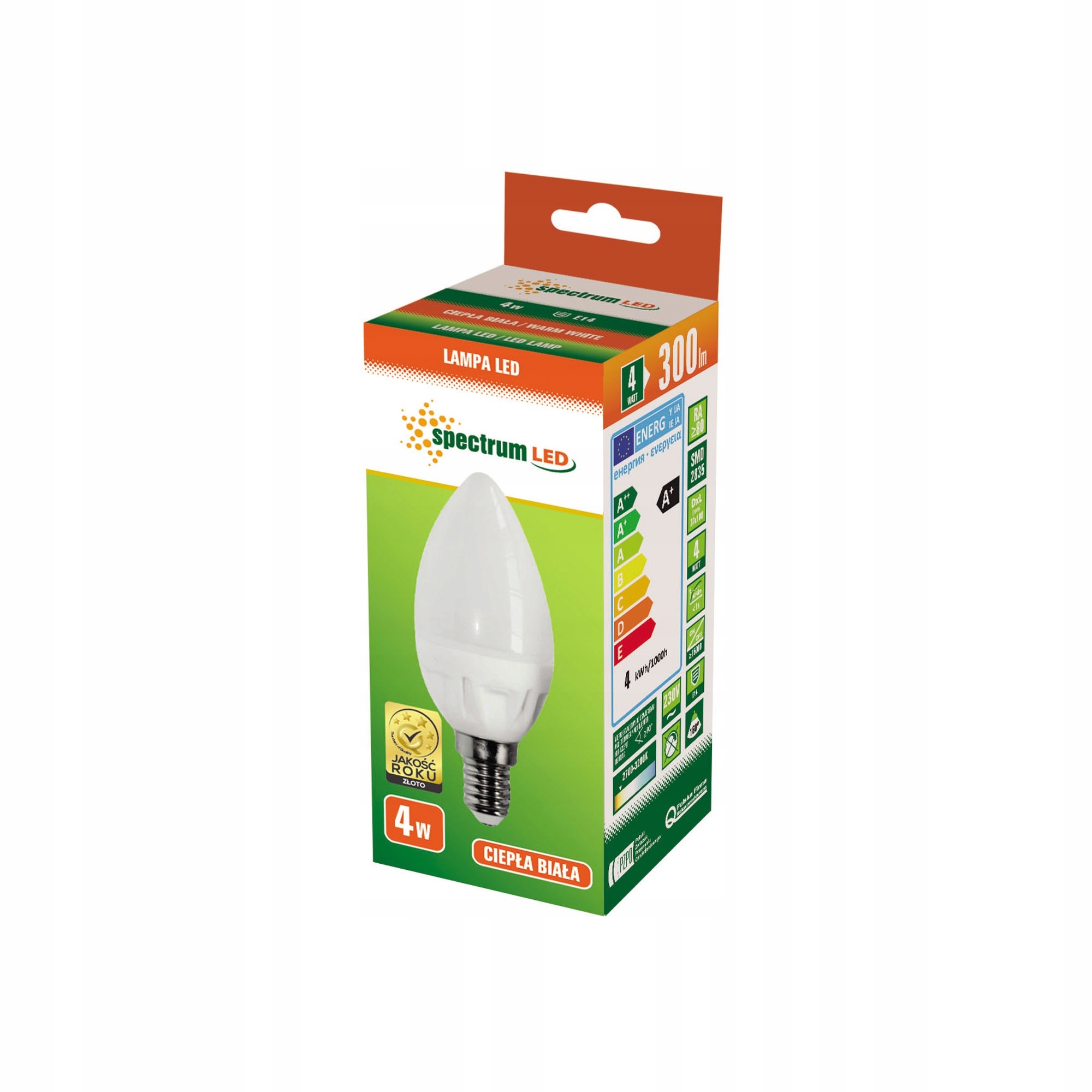

Żarówka Led 4W E14 świeca (1 szt)