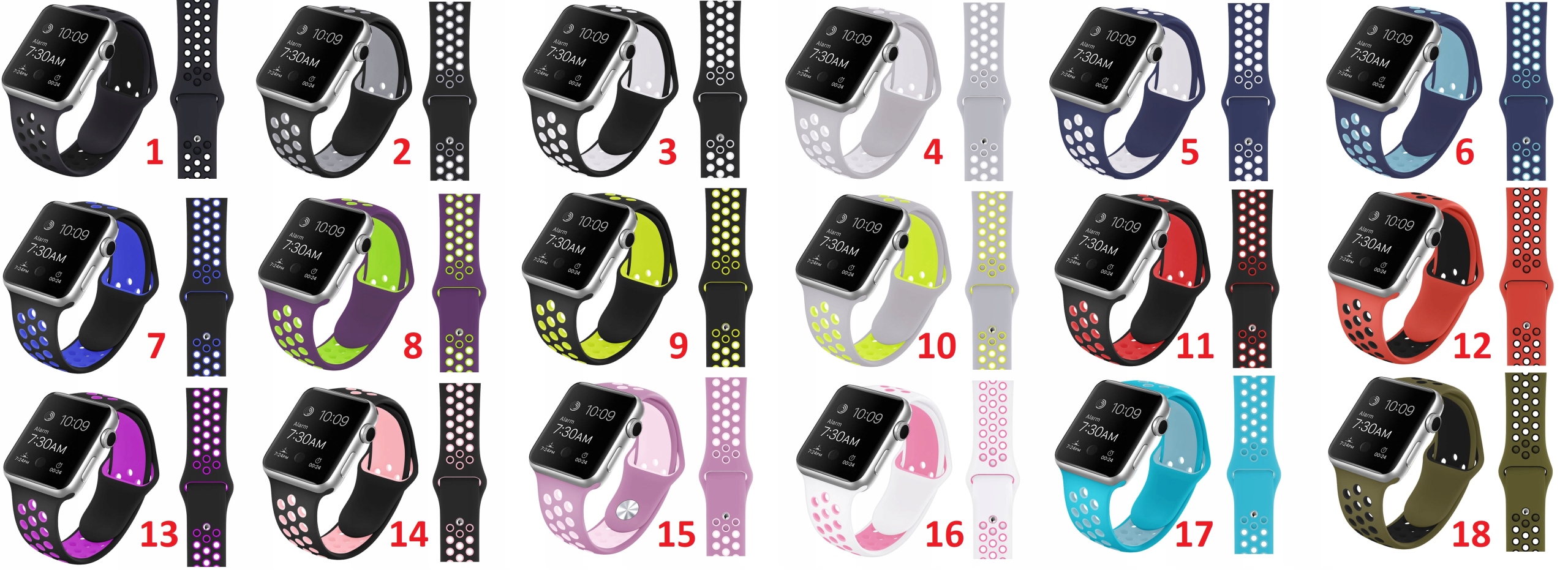 PASEK DO APPLE WATCH 1 2 3 4 5 6 7 8 9 SE 42MM 44MM 45MM 49MM Kod producenta 8761999111