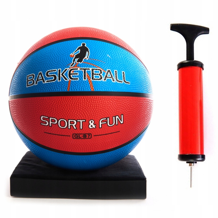 PIŁKA DO KOSZYKÓWKI SZKOLNA TRENINGOWA BASKET R. 7 RÓŻNE KOLORY + POMPKA