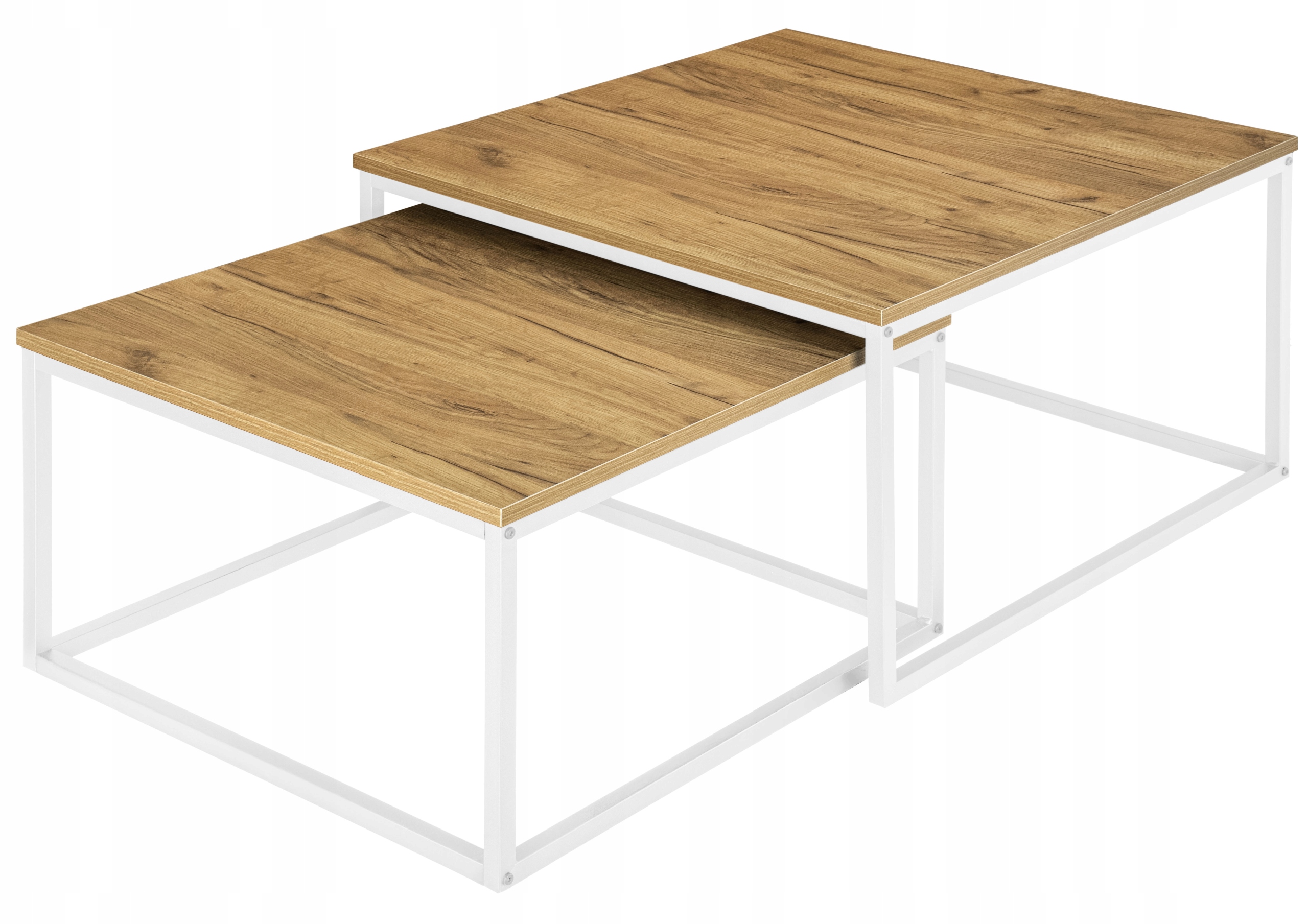 Kávové Stolky Sada Dvou Stolů Stůl Rozkládací Lavice Čtvercové 2v1