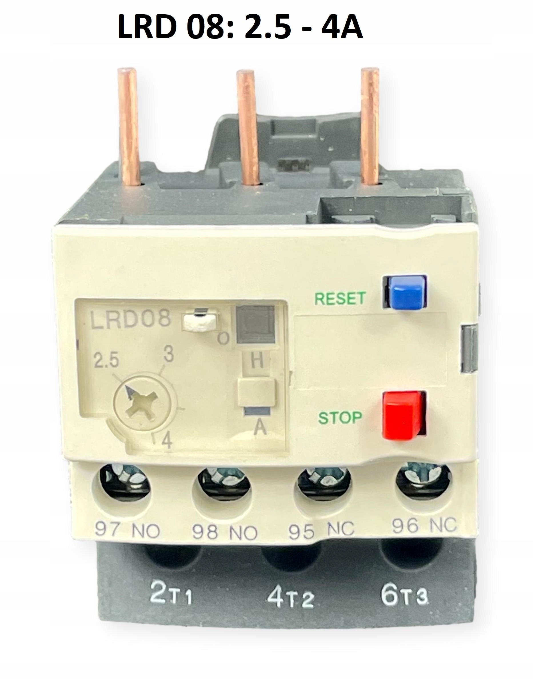 

LRD08 przekaźnik termiczny termik 2,5-4A 1,1-1,5kW