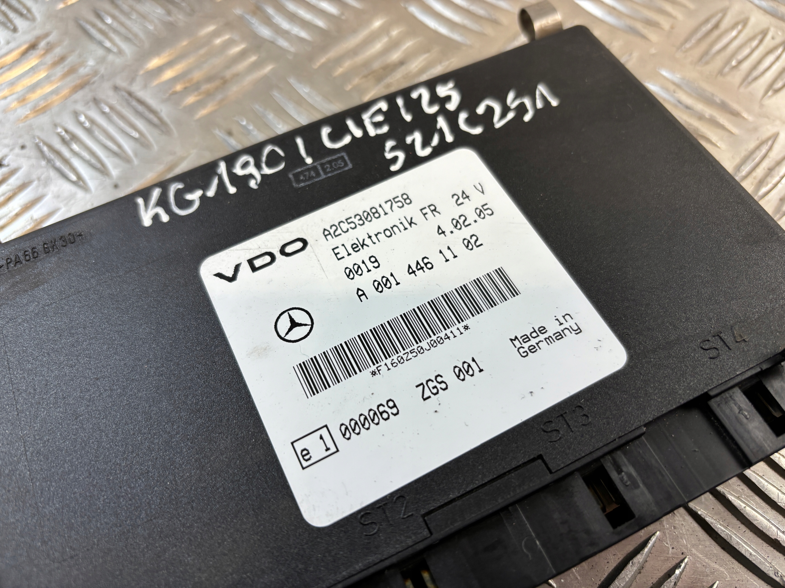 control unit FR VDO A0014461102