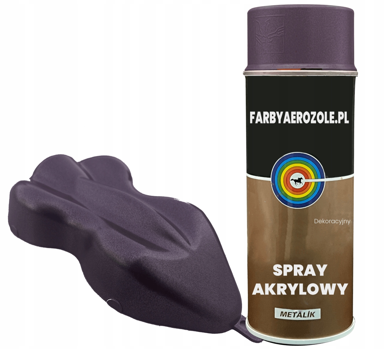 Lakier Akrylowy Metalik Dekoracyjny Spray S350 Fioletowy 400ml