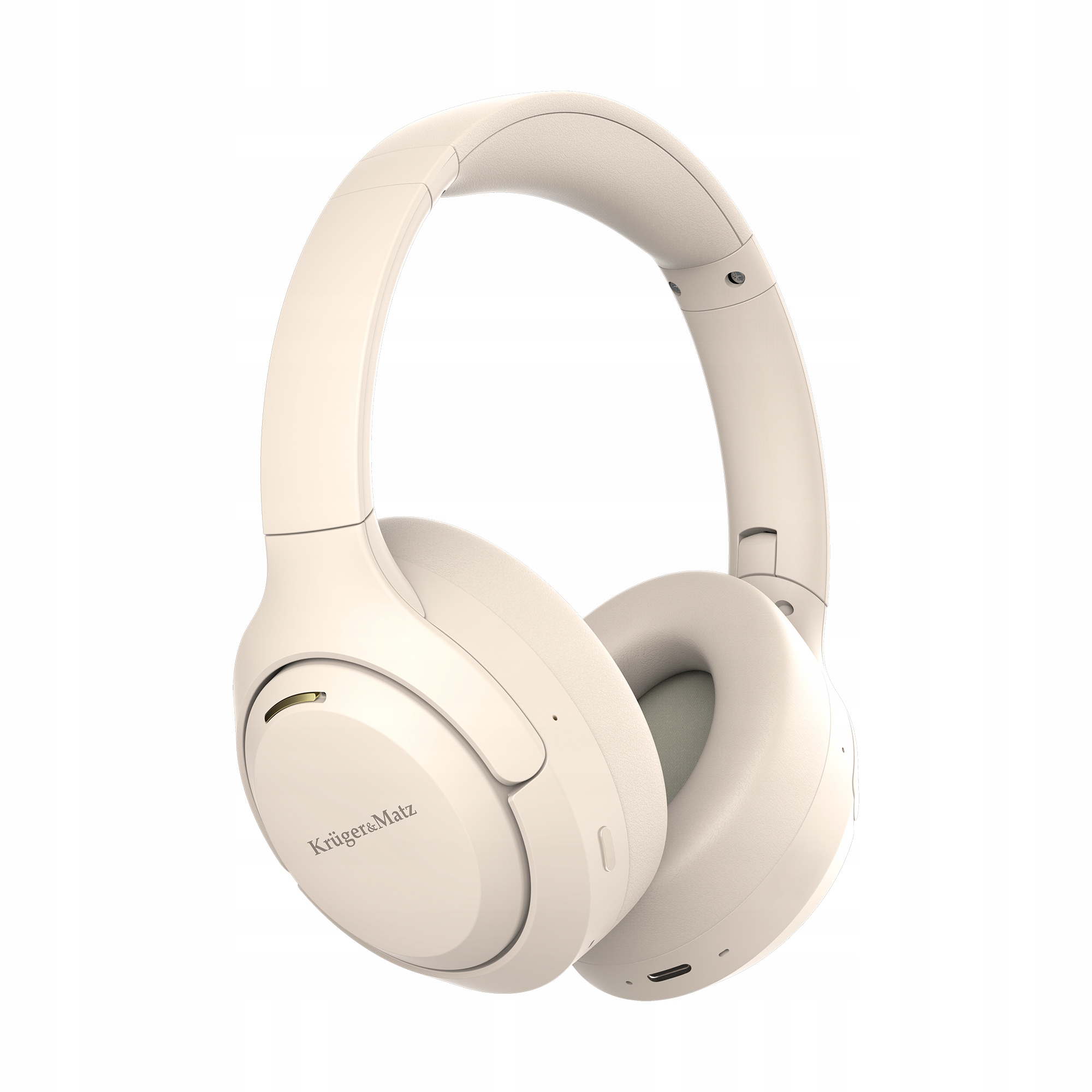 Bezdrátová sluchátka přes uši s Anc Kruger&Matz F8A béžová bluetooth