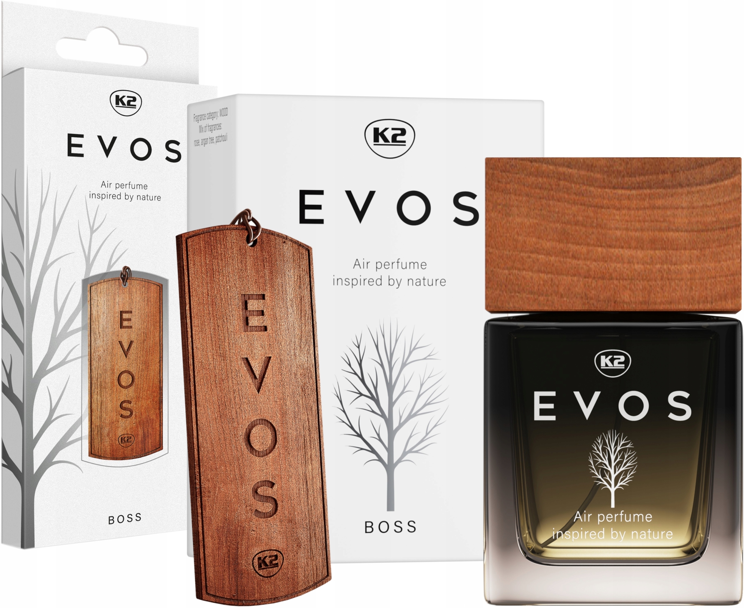

K2 Evos Boss drewniana zawieszka flakon 50ml
