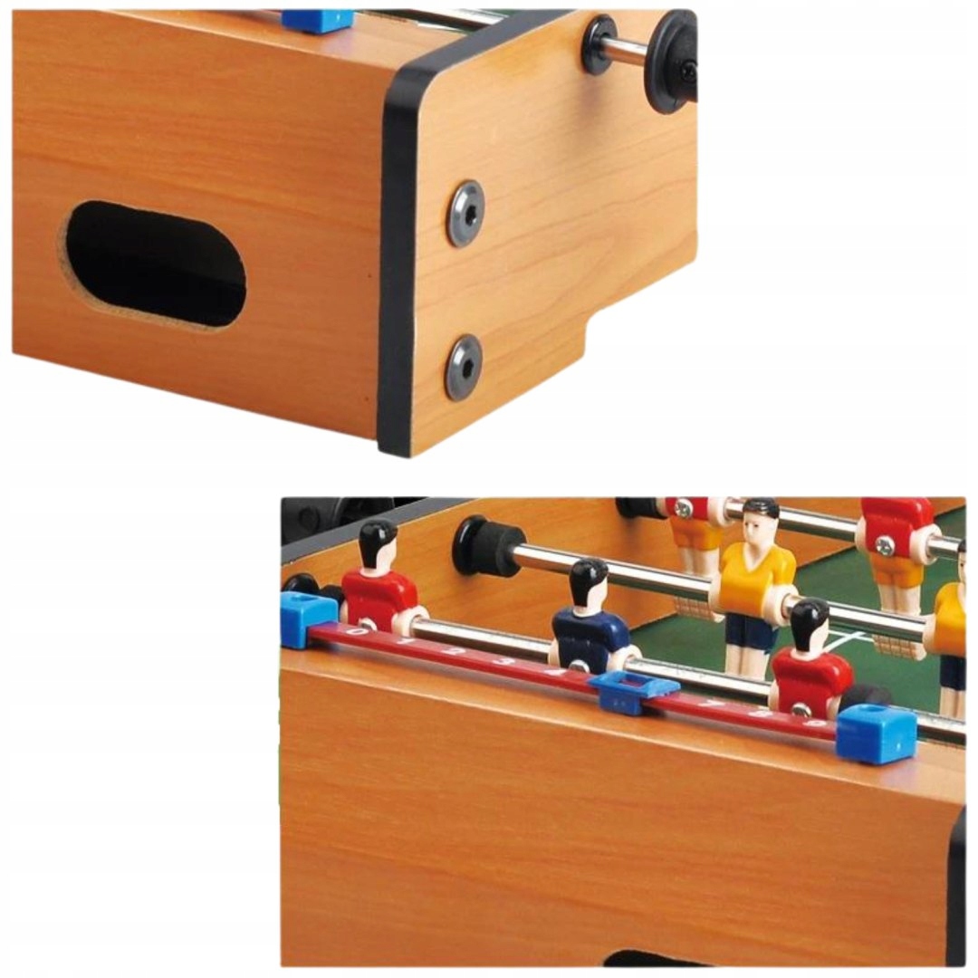 PIŁKARZYKI DREWNIANE STÓŁ DO GRY DUŻY ZESTAW PIŁKA NOŻNA GRA ZRĘCZNOŚCIOWA Marka inna