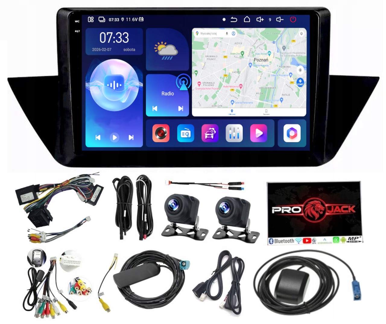 Rádio Navigace Carplay Gps Android Bmw X1 2009-2015 Wifi 6GB 128GB Sim