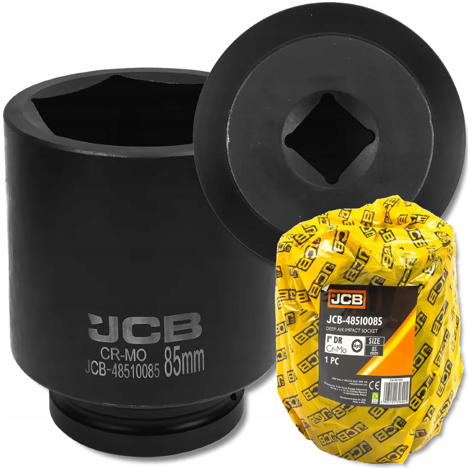 Hlboká úderová násada 1" 6-hranná Cr-Mo, nástrčný kľúč 85 mm Jcb