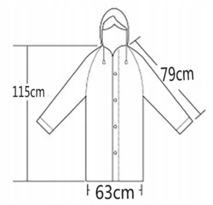 PELERYNA PRZECIWDESZCZOWA PŁASZCZ OCHRONNY DLA DOROSŁYCH MŁODZIEŻY SZARA Kod producenta PŁASZCZ PRZECIWDESZCZOWY PELERYNA PONCZO
