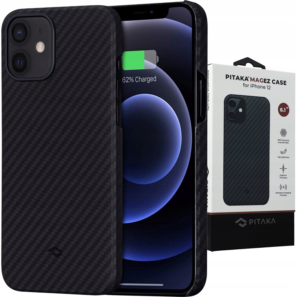 

Etui do iPhone 12, Pitaka MagEZ Case, pokrowiec