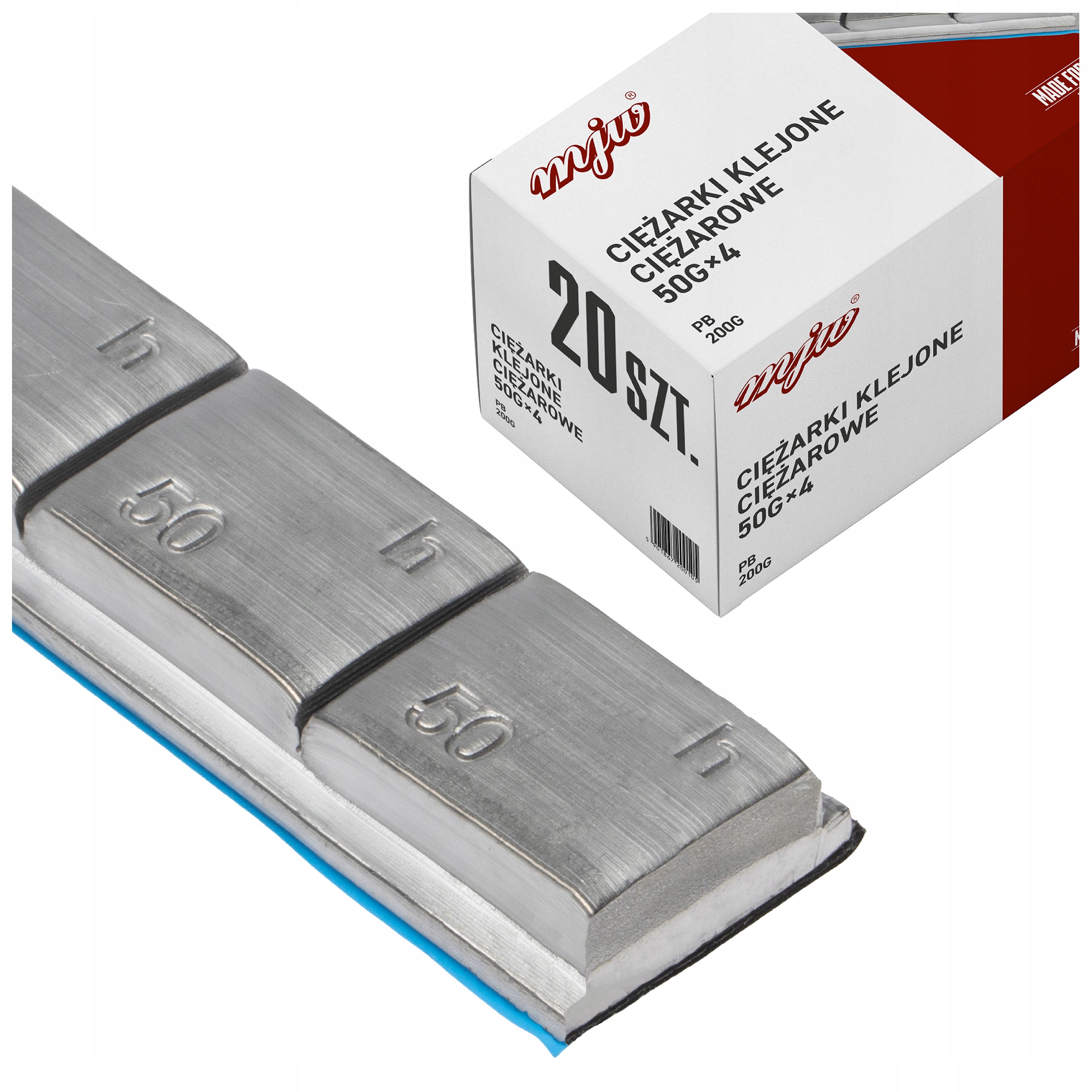 Lepené Závažia 4X50G Truck Olovené Pb 200G 20 Kusov Kolesá