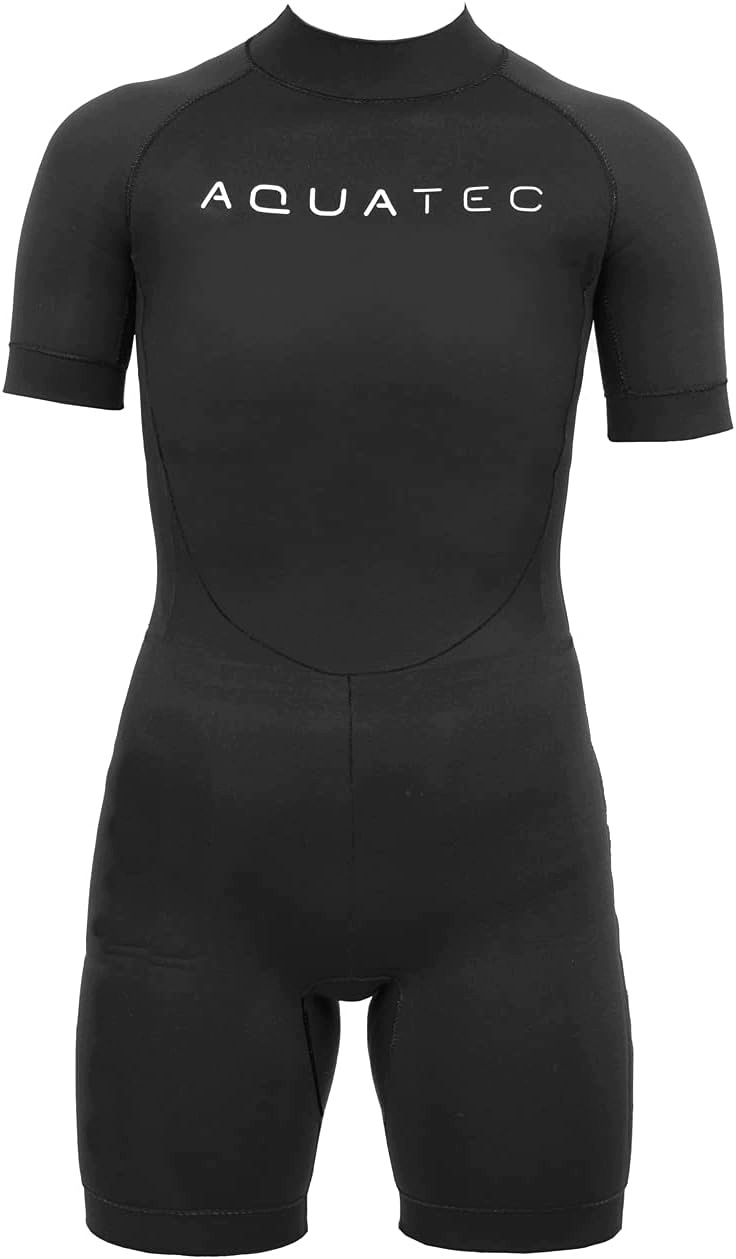 Neoprenová pěna Aquatec Shorty 2 mm Černá Kombinéza 9-10 let