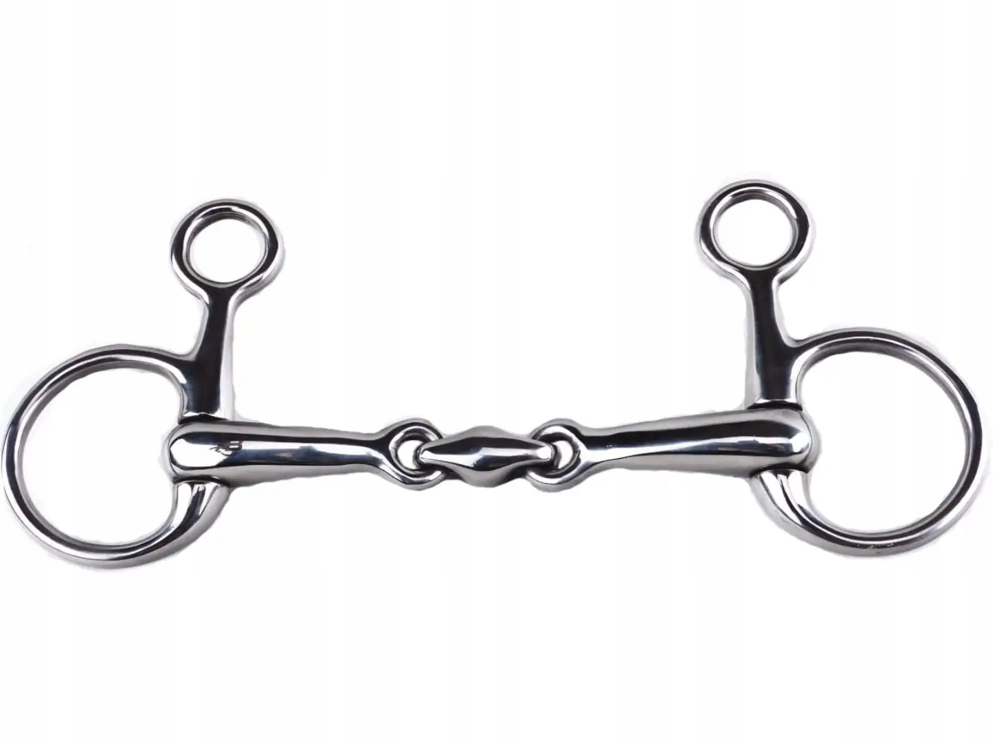 Wędzidło Baucher podwójnie łamane puste Balotade 13,5 cm