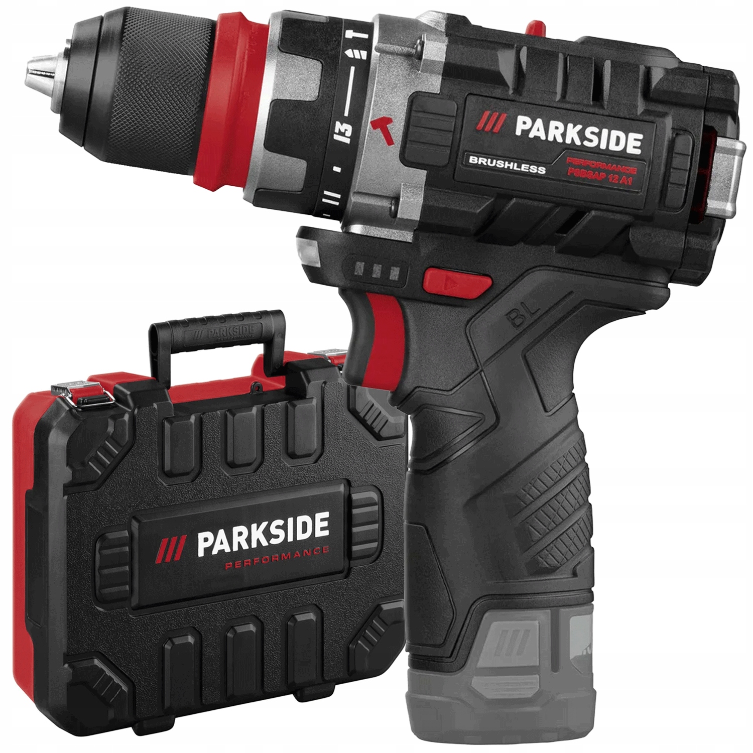 Wiertarko-wkrętarka akumulatorowa Parkside 12V 45 Nm bez akumulatora