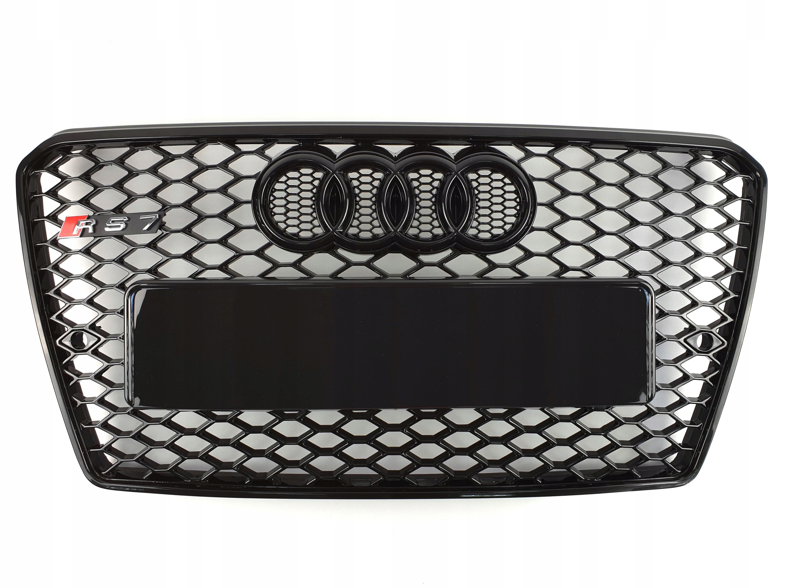 Решетка радиатора Audi A7 2010-2015 стиль RS7 черный
