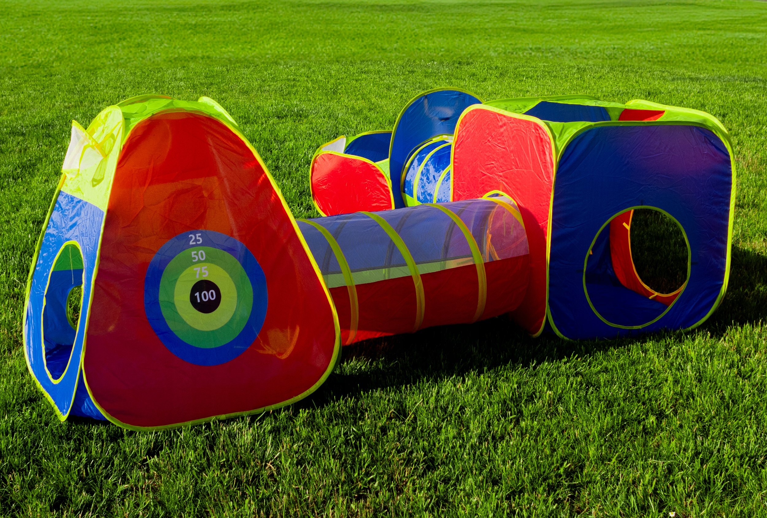 NAMIOT OGRODOWY DLA DZIECI TUNELE SUCHY BASEN KOSZ TARCZA 5W1 PLAC ZABAW Marka inna