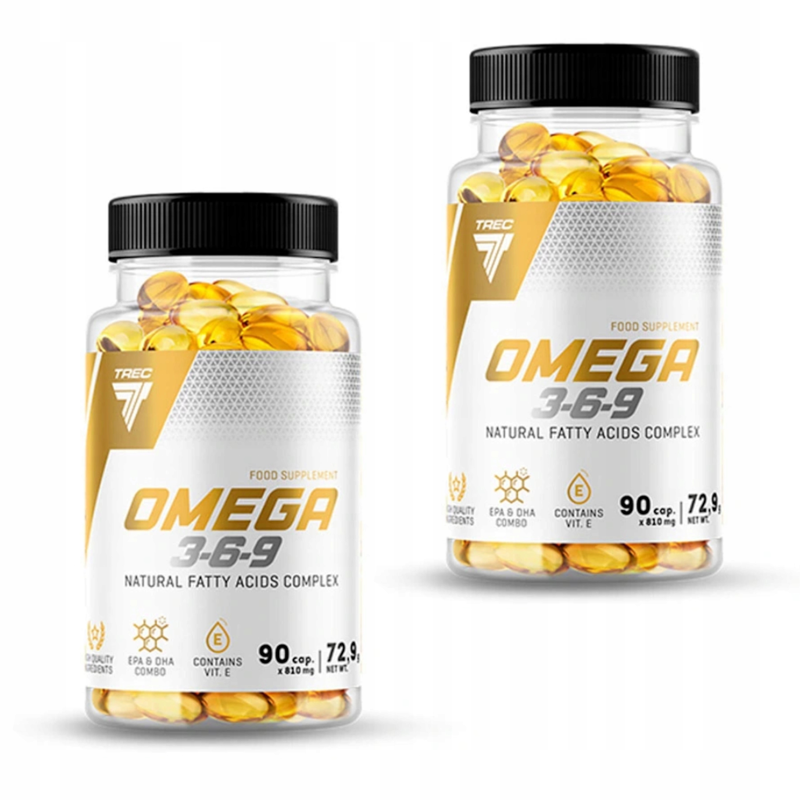 KWASY TŁUSZCZOWE OMEGA 3-6-9 TREC 90k OLEJ LNIANY — 7