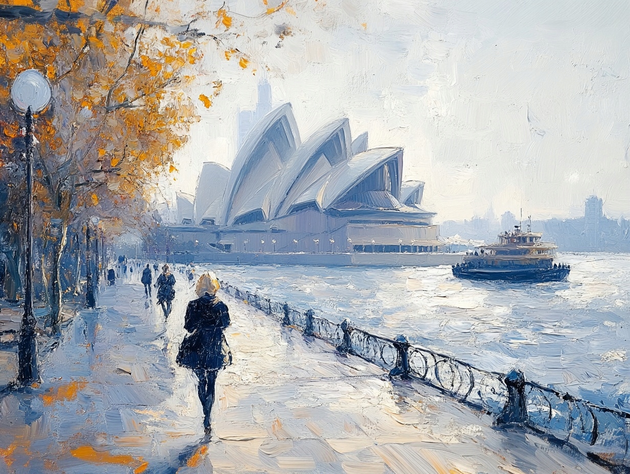 Obraz Na Plátně Canvas Město Sydney Austrálie Opera Zátoka Procházka 100x75