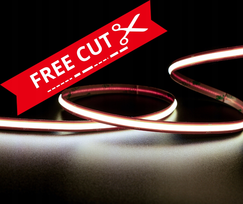 UQS-COB-13W-W-12V-25m-FC: Freecut pás, Led Cob typu, 13W, 528 čipov/m, Cr