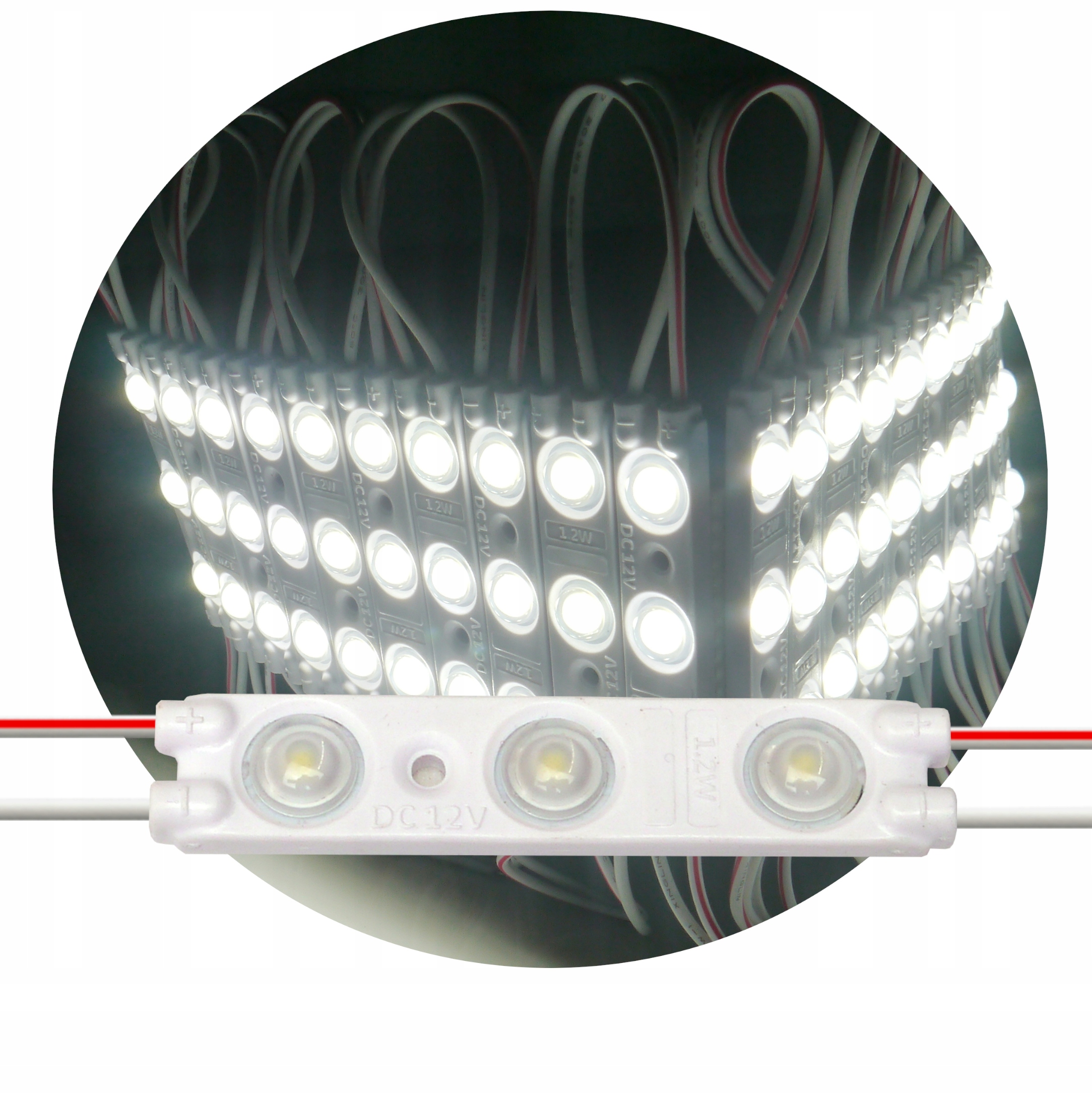 

Moduł soczewkowy led 12V 1.2W 6500K biały zimny