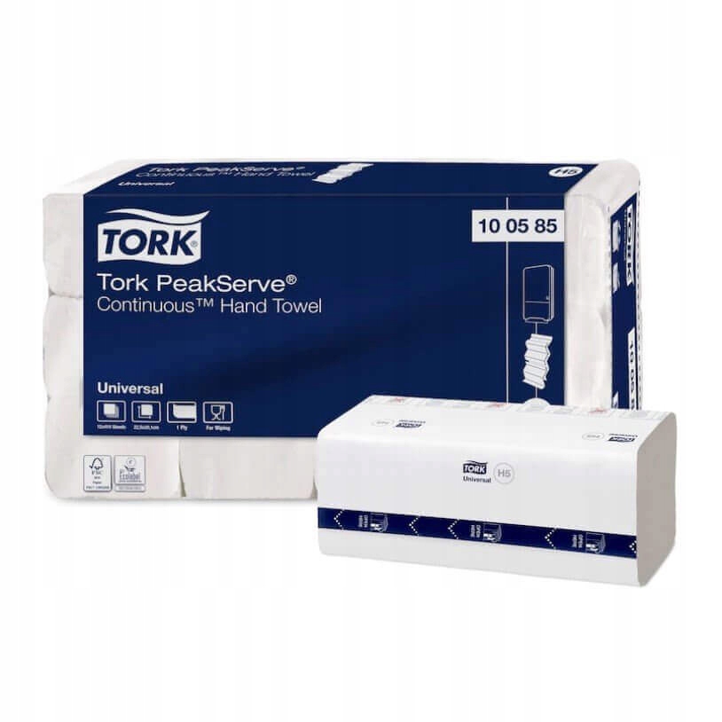 Levně Tork 100585 PeakServe H5 nekonečný ručník na ruce, 1vrstvý, bílý