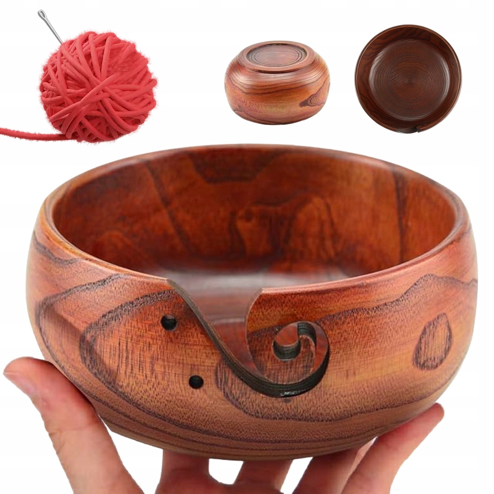 Dřevěná Miska Z Háčkovací Příze Na Drátky Na Háčkování Výroby