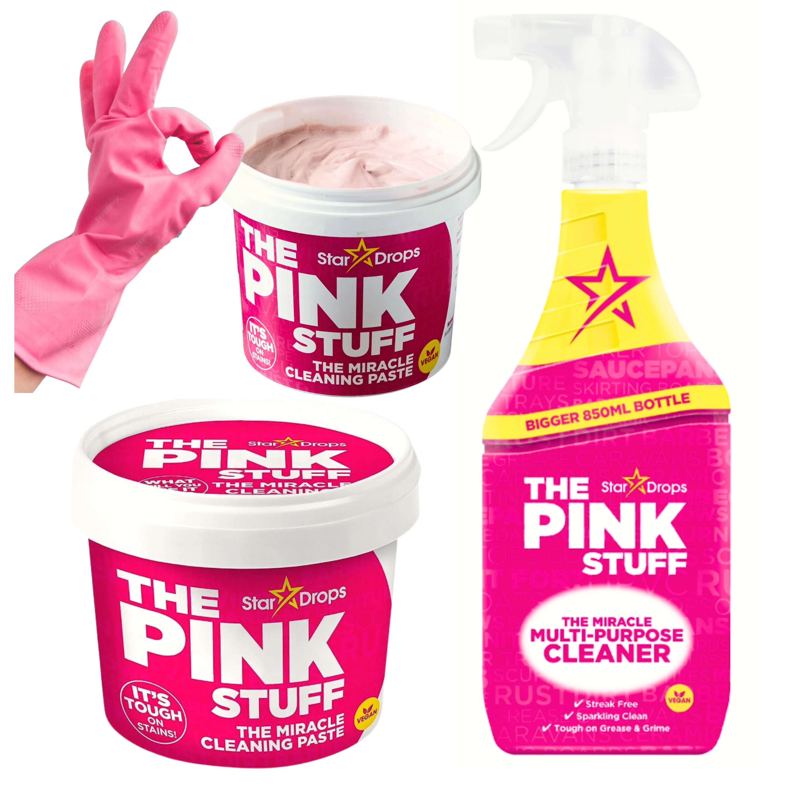 The Pink Stuff Čistící Pasta 850 g Velký Čisticí Prostředek Cleaner 850 ML