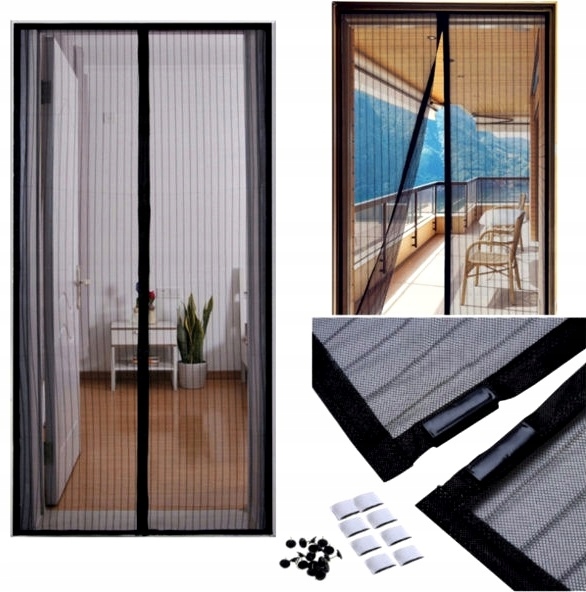 MOSKITIERA NA DRZWI SIATKA OSŁONA NA OWADY MAGNES Producent inna