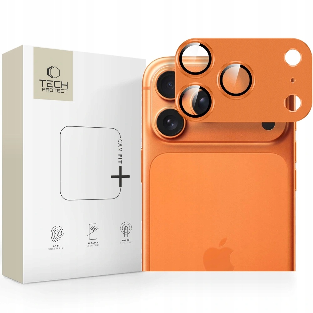 Osłona Aparatu Tech- Protect Camfull Fit+ iPhone 17 Pro Cosmic Orange