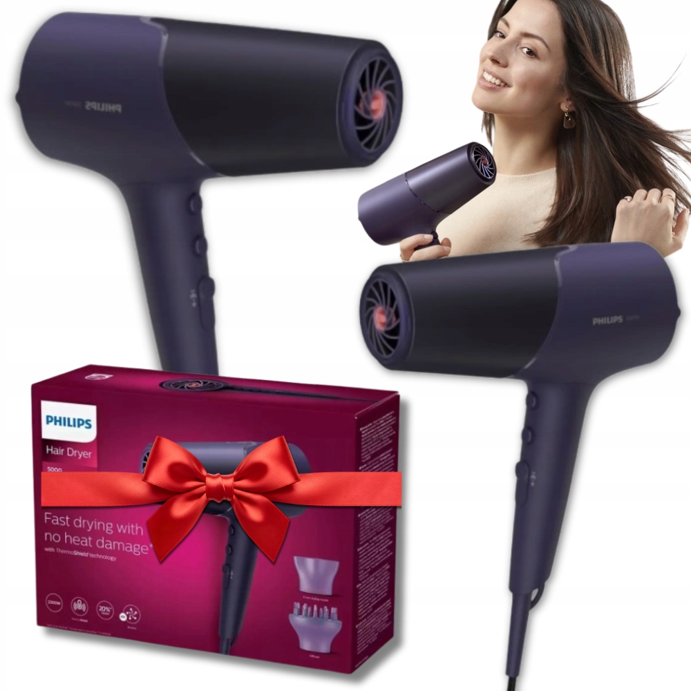 Vynikajúca Sušička Vlasov s ionizáciou Philips Darček Na Vianoce