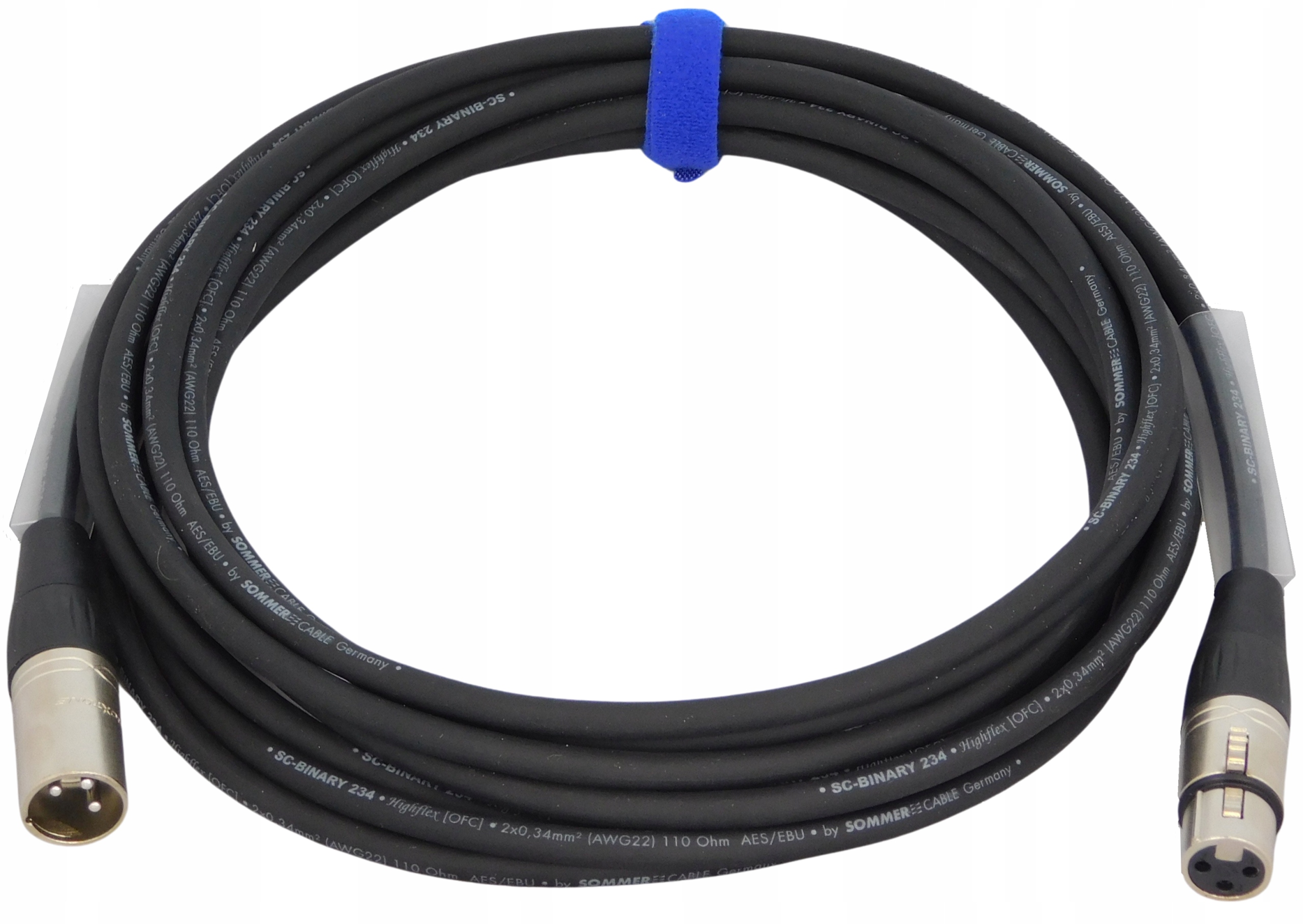 Sommer Binary 234 Kabel Digitální DMX Xlr Roxtone Stříbrný 100 m