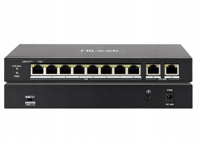 Switch PoE 10-portowy NS-0310P-60 10/100Hilook by Hikvision