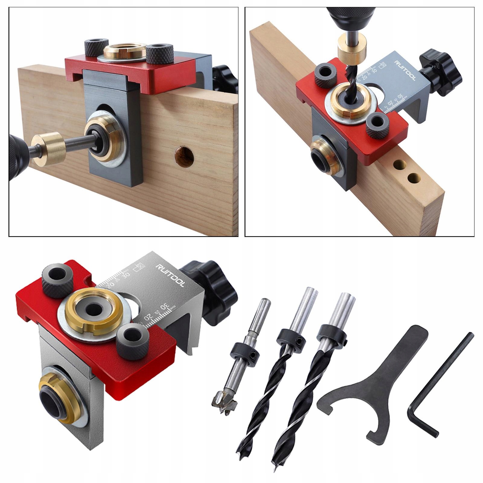 1 Pocket Wood Dowel Drilling Punch Typ samochodu Niezdefiniowany