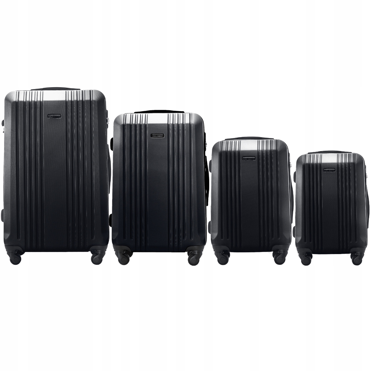 Sada 4 cestovních kufrů Wings na 4 kolečkách Pevné zavazadlo do letadla Abs