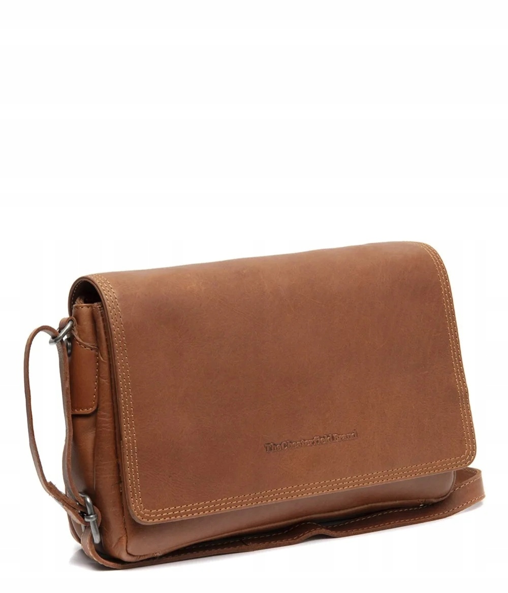The Chesterfield Brand kabelka z přírodní kůže, hnědá