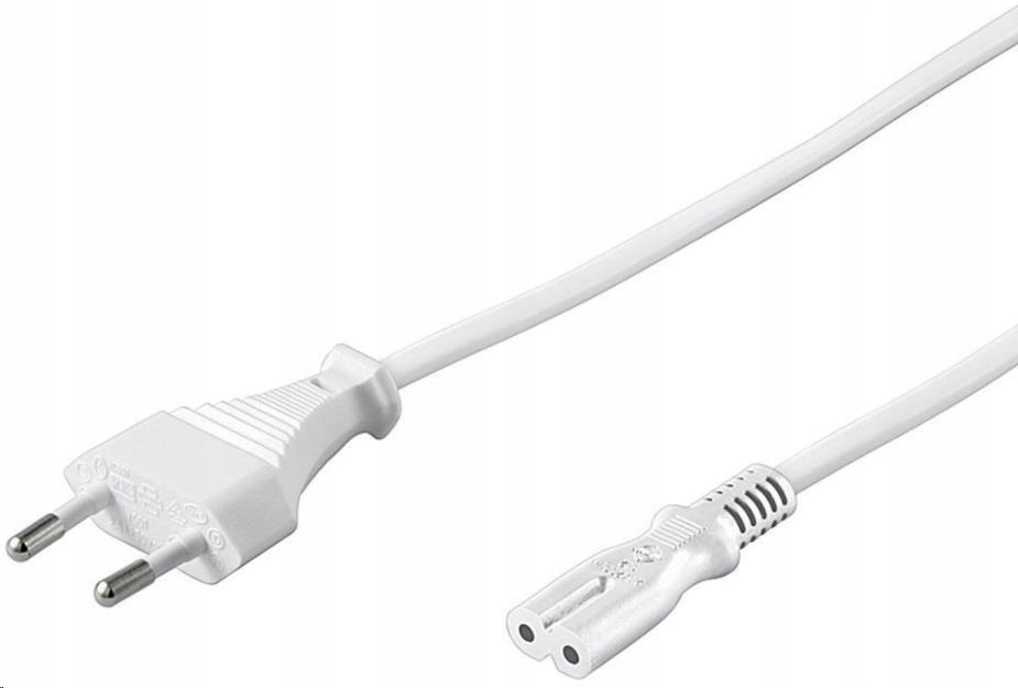 Premiumcord Przewód sieciowy 230V do magnetofonu 3m biały
