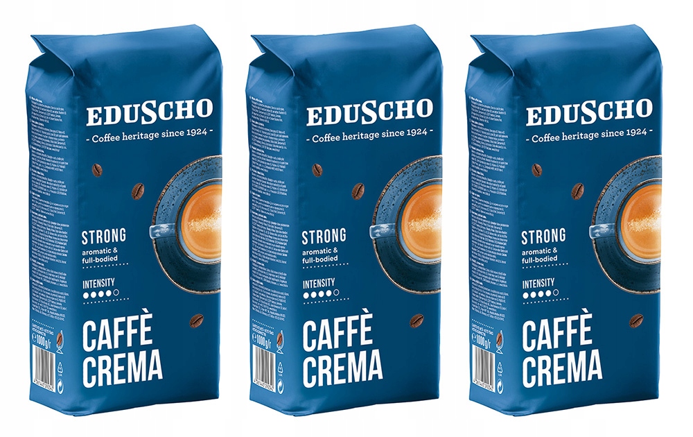 Kawa ziarnista Eduscho Crema Strong Arabica Robusta Mix 3 kg