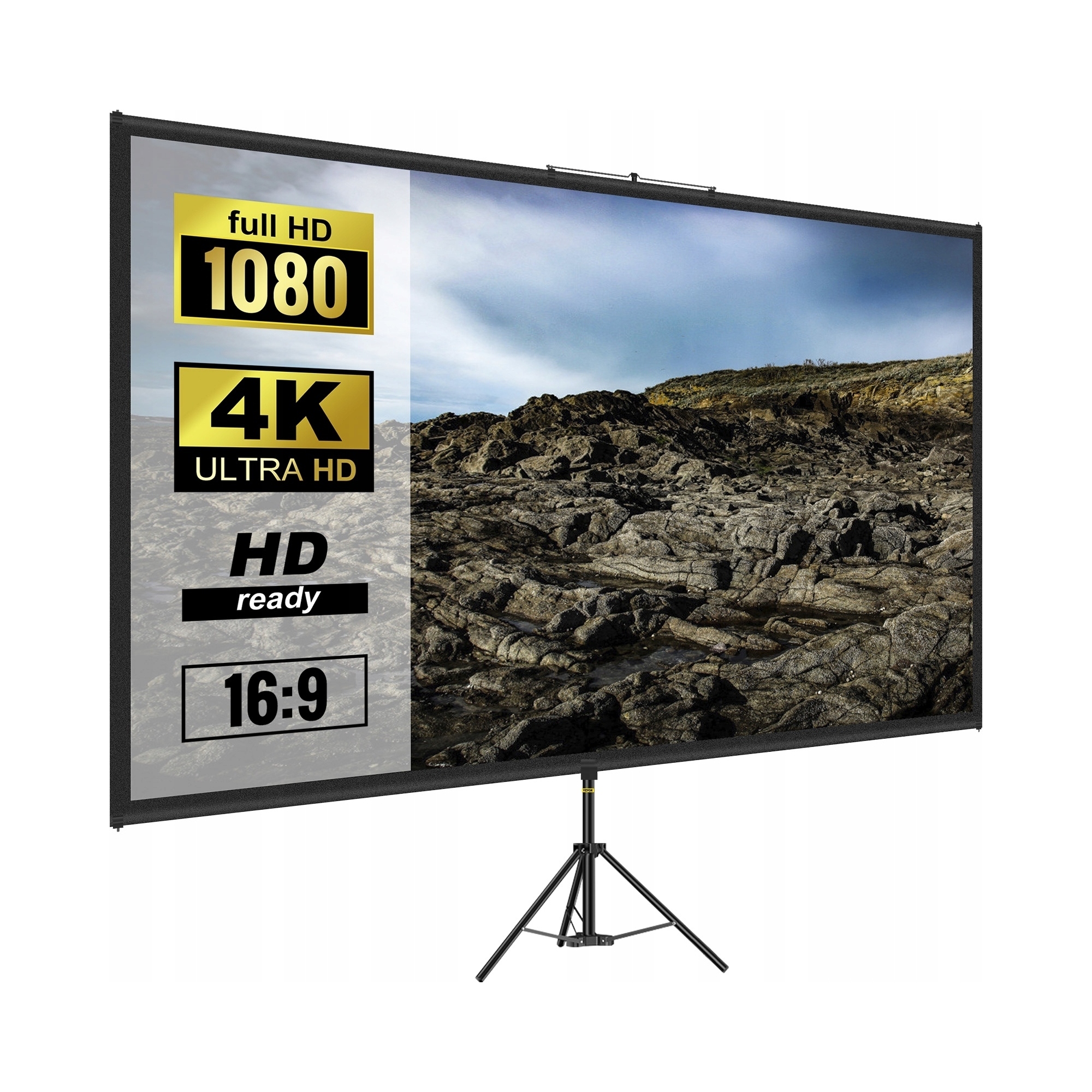 Statív Pre Projekčnú Obrazovku Vevor 16 9 100 Palcov 4K Hd Nastaviteľný