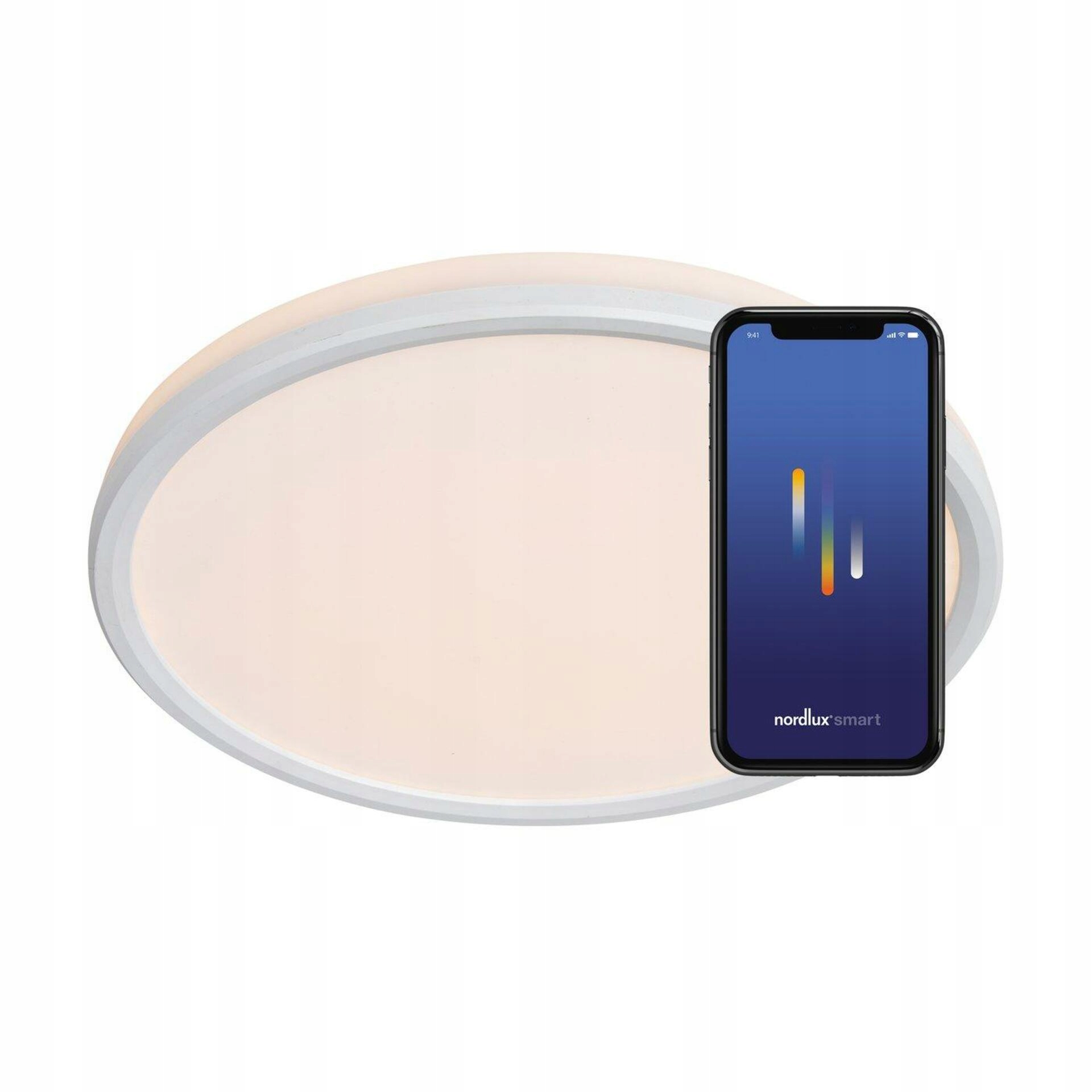 Nordlux Liva Smart Color stropné svietidlo 36 cm 21W Led IP54 biela