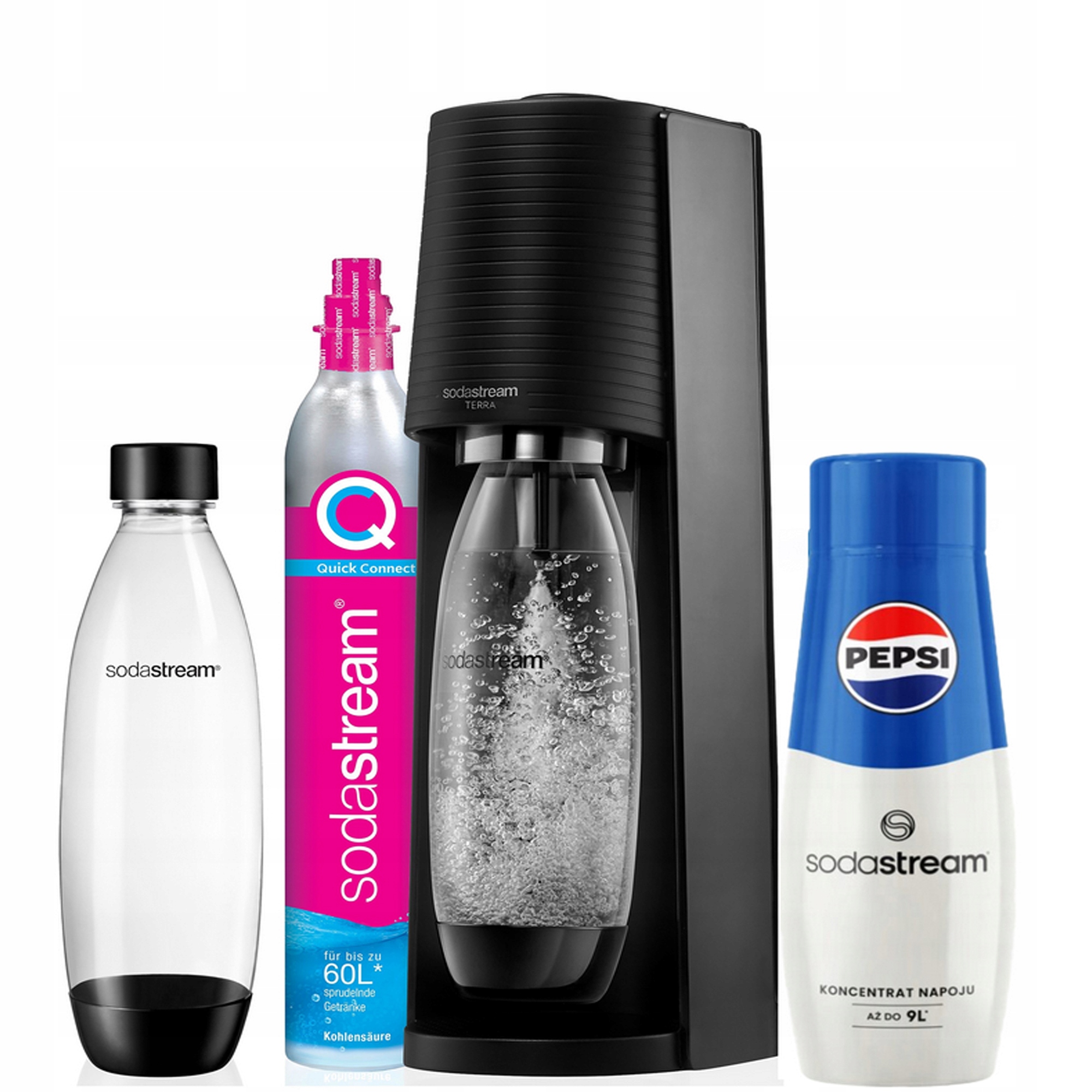 Sodastream Terra Saturátor Bombička 1 Flaška 1L pepsi sirup