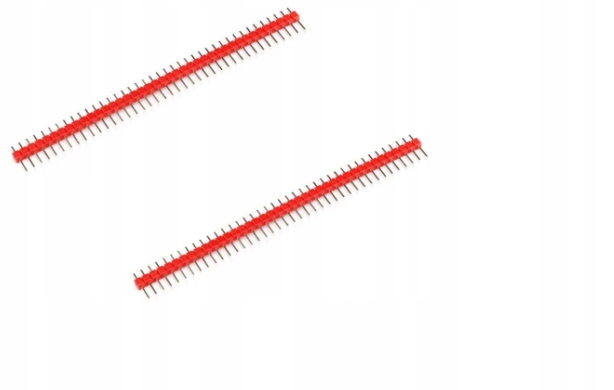 

Listwa kołkowa GoldPin 1x40 męska czerwona- 2 szt