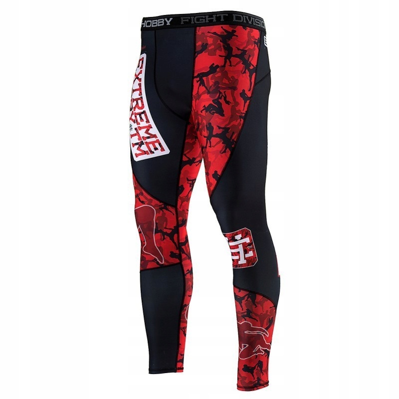 Extreme Hobby Legginsy Treningowe Męskie Red Warrior M