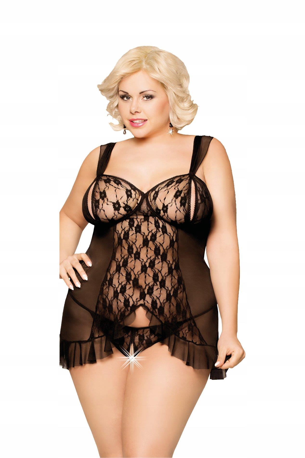 Bianca Pro plnoštíhlé černá 2XL