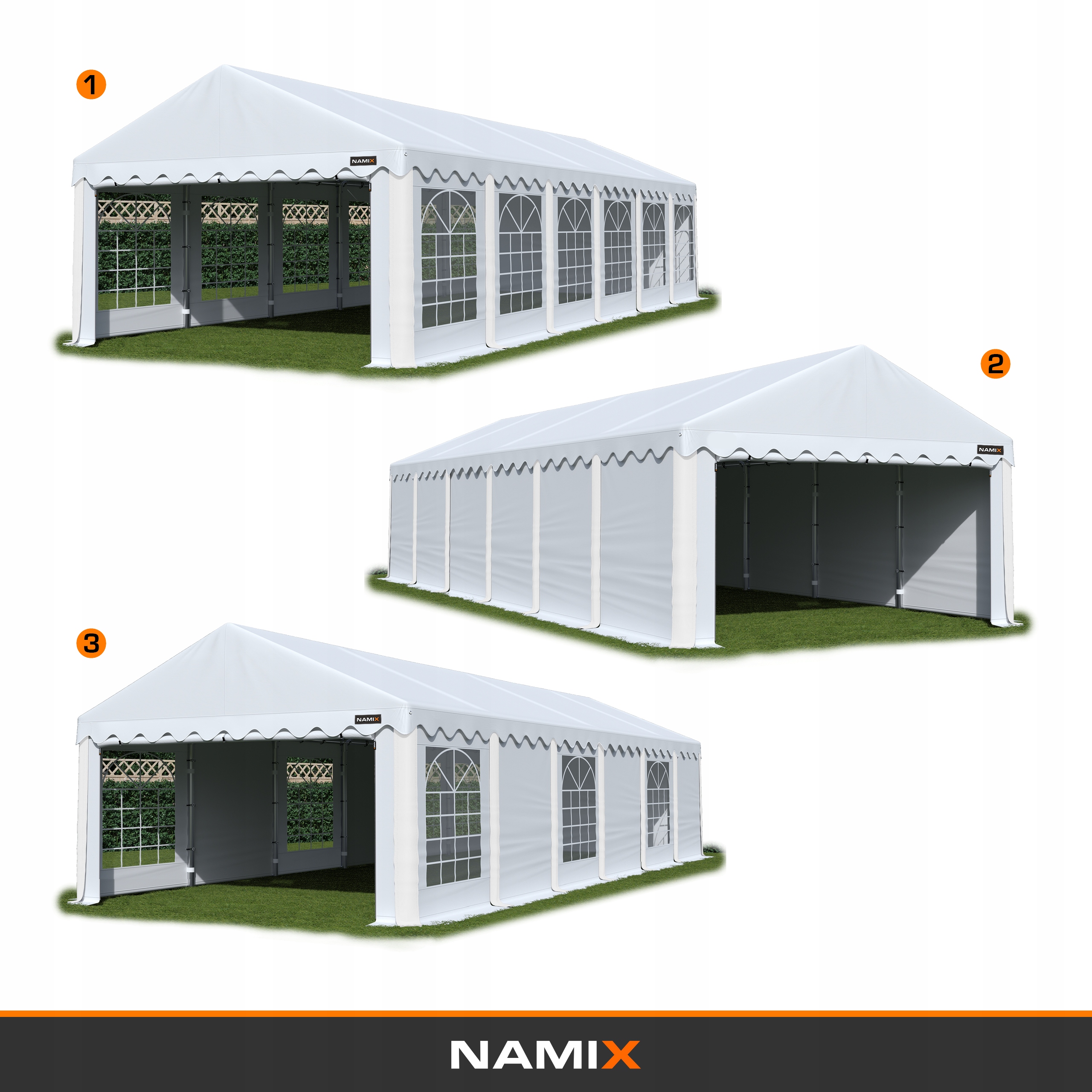 КОМФОРТ 6x12 САДОВАЯ ПАЛАТКА ДЛЯ ВЕЧЕРИНОК АССОРТИ ЦВЕТОВ Производитель NAMIX
