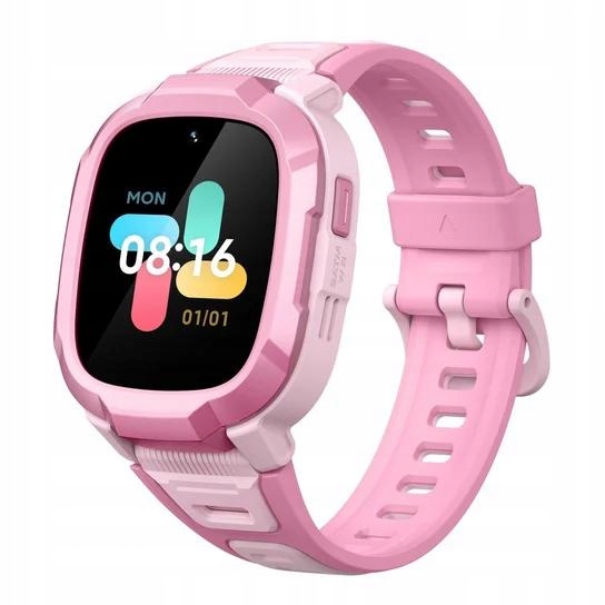 Mibro P6 Chytré Hodinky Pro Děti 4G Lte Růžový Gps Sos Voděodolný 1,4"