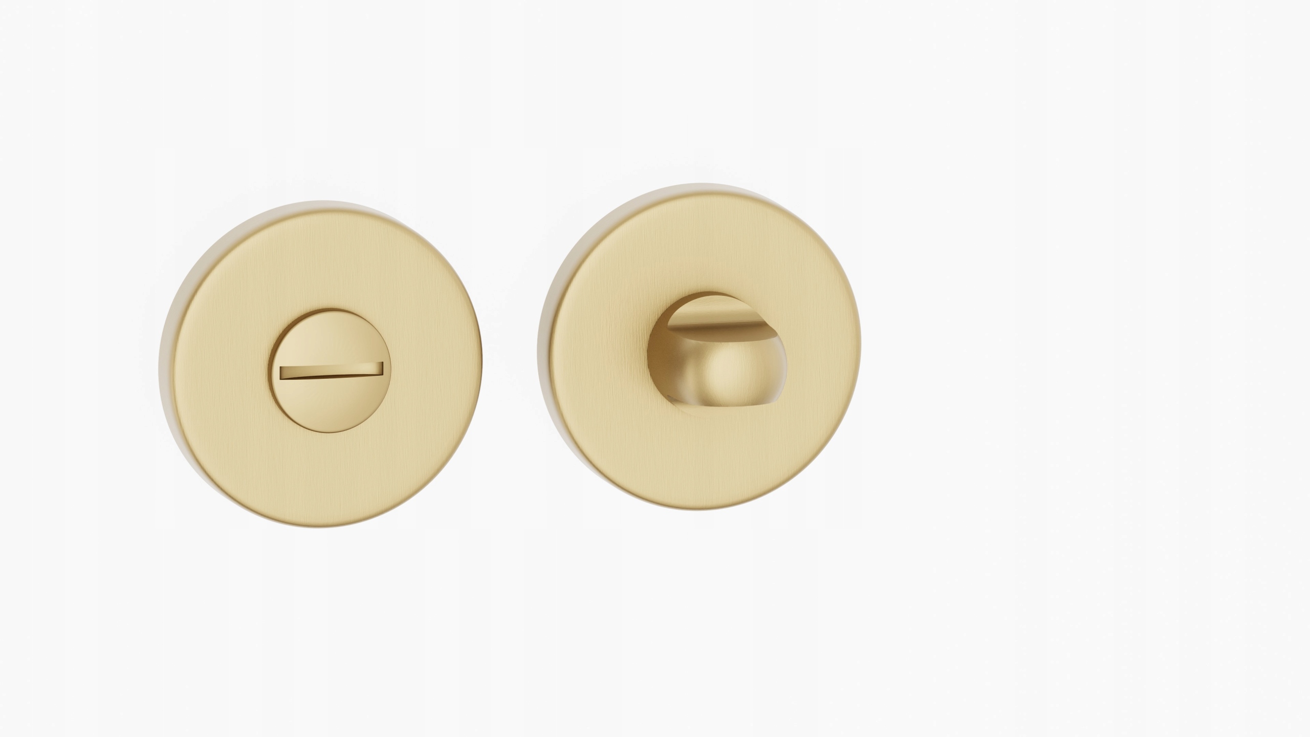 Rozeta kulatá na Wc zlatá matná