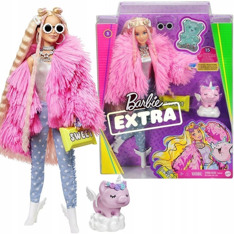

Lalka Barbie Fashionistas Extra Moda Lalka GRN28